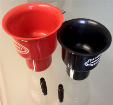 IGNESTI Double Pole Cup schwarz/rot 250ml + 150ml, 2 Stück
