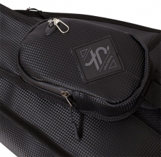 Quantum 4street Sling Bag Deluxe mit PVC Carbon-Effekt schwarz 30x45cm