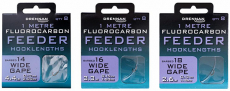 Drennan Fluorocarbon Feeder WIDE-GAPE-Haken, 1m, Neuheit 2021