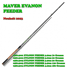 Maver EVANON FEEDER 3.60m 70 Gramm, 4 Carbonspitzen, Neuheit 2023