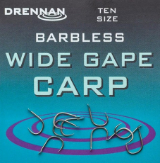 Drennan Wide Gape Haken - Barbless - Gr. 12-16