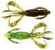 Keitech 3.6 Crazy Flapper - Green Pumpkin / Chartreuse, 7 Stück, UV-aktiv