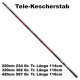 Jaxon Tele-Kescherstab 3.20m, 116cm, 382 Gramm Messinggewinde