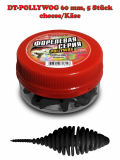 Dunaev Trout Bait Pollywog (Kaulquappe) Forellenköder 60mm, schwarz, Käseduft