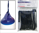 LALIZAS CABO Fenderleine mit Schlaufe,doppelt geflochten 8mm, 2m, blau